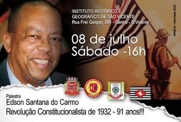 Palestra sobre a Revolução Constitucionalista de 1932. Palestrante: Edson Santana do Carmo.