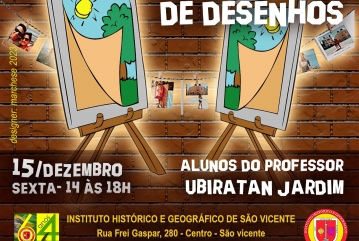 Exposição de Desenhos do Professor Ubiratan Jardim.