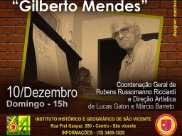 Festival Música Nova. Gilberto Mendes