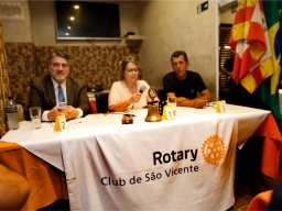 Palestra... no Gaudio...Promoção Rotary Clube de São Vicente.